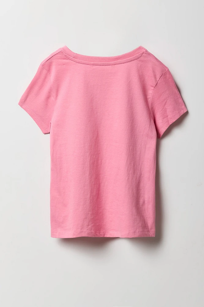 T-shirt à imprimé Cherry Bow pour fille