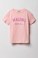 T-shirt avec motif brodé Malibu Sports Club pour fille