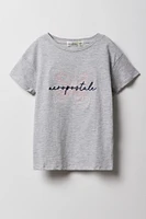 Girls Aeropostale Butterfly Embroidered T-Shirt