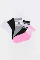 Chaussettes un quart assorties (paquet de 5)