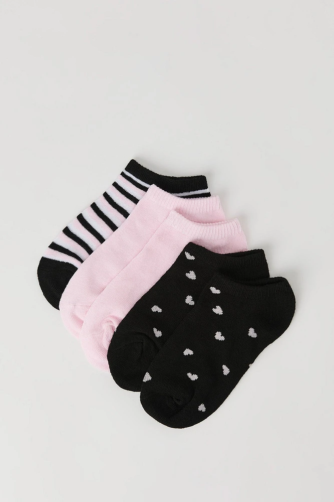Socquettes tendance pour fille (5 paires