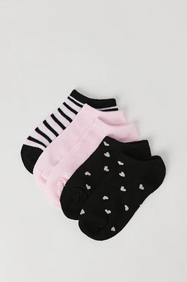 Girls Trendy Ankle Socks (5 Pack)