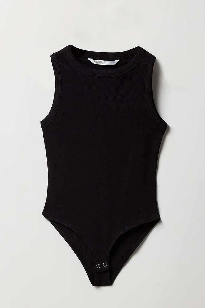 Girls Ribbed Tank Bodysuit