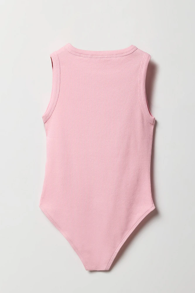 Girls Ribbed Tank Bodysuit