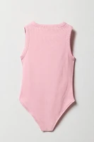 Girls Ribbed Tank Bodysuit