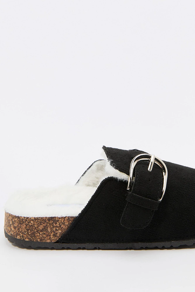 Girls Faux-Fur Lined Clog