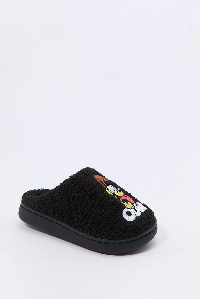 Girls Odie & Garfield Sherpa Slippers