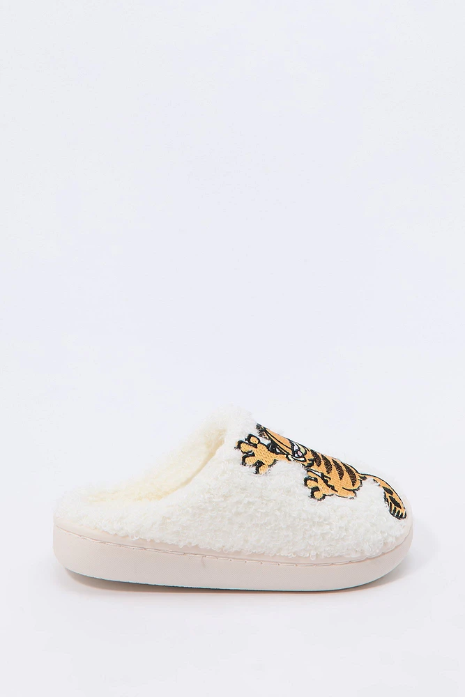 Girls Garfield Sherpa Slippers