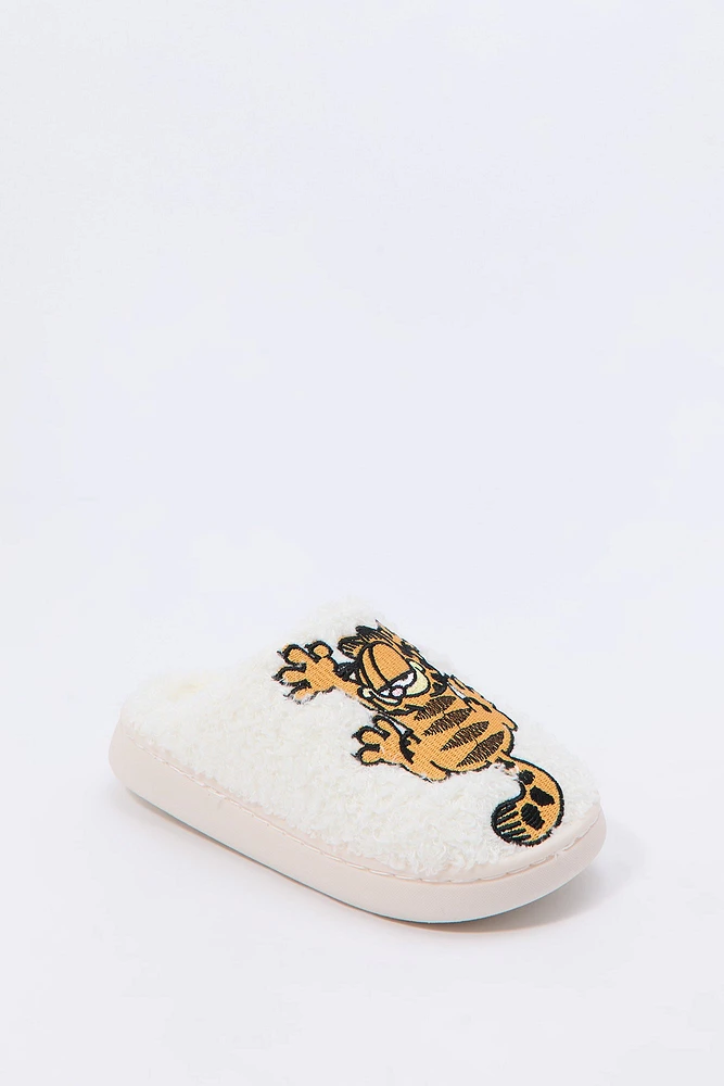 Girls Garfield Sherpa Slippers