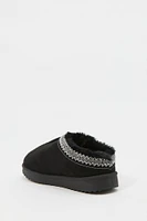 Girls Faux Fur Lined Slipper Booties