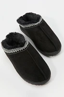 Girls Faux Fur Lined Slipper Booties