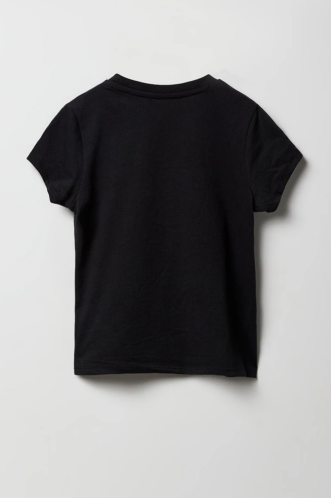 T-shirt à imprimé Elbows Up Canada pour fille