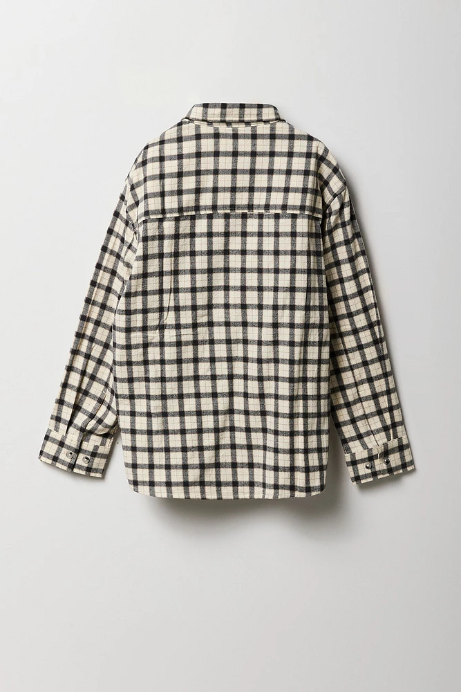 Boys Flannel Button-Up Top