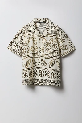Boys Boxy Button-Up Top