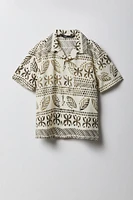 Boys Boxy Button-Up Top