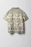Boys Boxy Button-Up Top