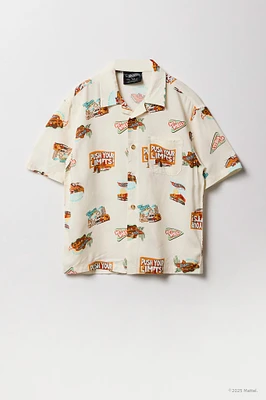 Hot Wheels™ Boys Printed Button-Up Relaxed Top