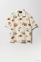 Hot Wheels™ Boys Printed Button-Up Relaxed Top