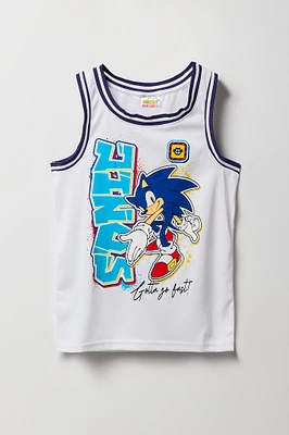 Jersey en filet à imprimé Sonic pour garçon