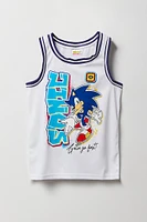 Jersey en filet à imprimé Sonic pour garçon