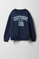 Kids Embroidered Graphic Fleece Sweatshirt