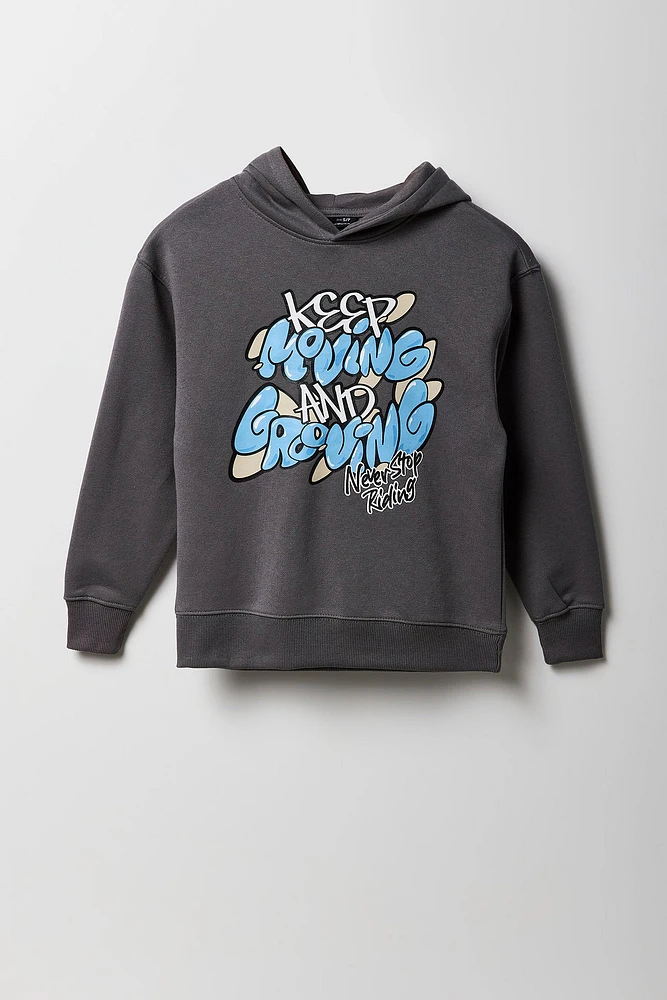 Boys Graffiti Graphic Fleece Hoodie