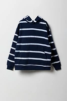 Boys Striped Fleece Hoodie