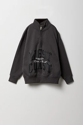 Kids West Coast Graphic Quarter Zip Sweatshirt