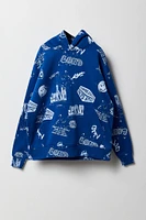 Boys New York Print Fleece Hoodie