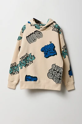 Kids Graffiti Print Hoodie