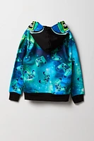 Boys Mad Skills Galaxy Print Full Zip Hoodie