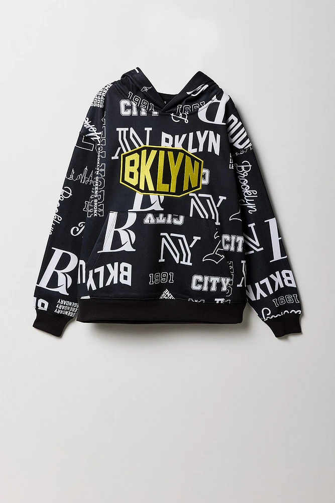 Boys Graffiti Print Hoodie