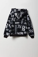 Boys Graffiti Print Hoodie