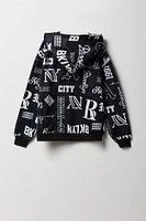 Kids Graffiti Print Hoodie