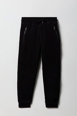 Boys Fleece Zip Pocket Jogger