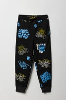 Boys Printed Fleece Jogger