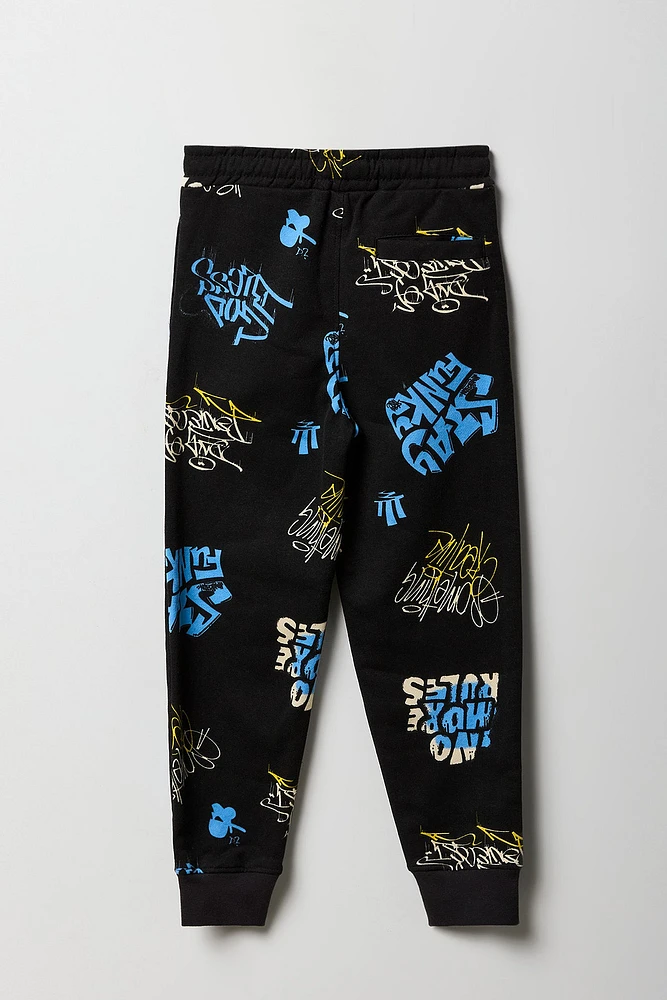 Kids Printed Fleece Jogger
