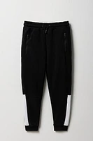 Boys Colourblock Zip Pocket Fleece Jogger