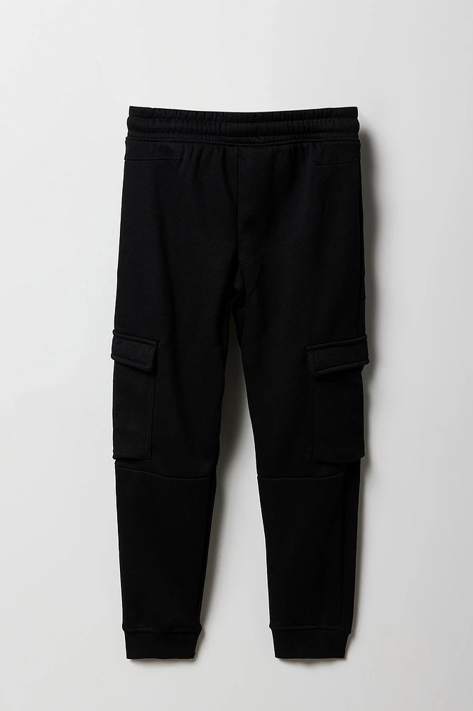 Boys Fleece Zip Pocket Cargo Jogger