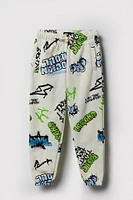 Boys Graffiti Print Fleece Jogger