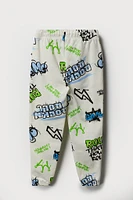 Boys Graffiti Print Fleece Jogger