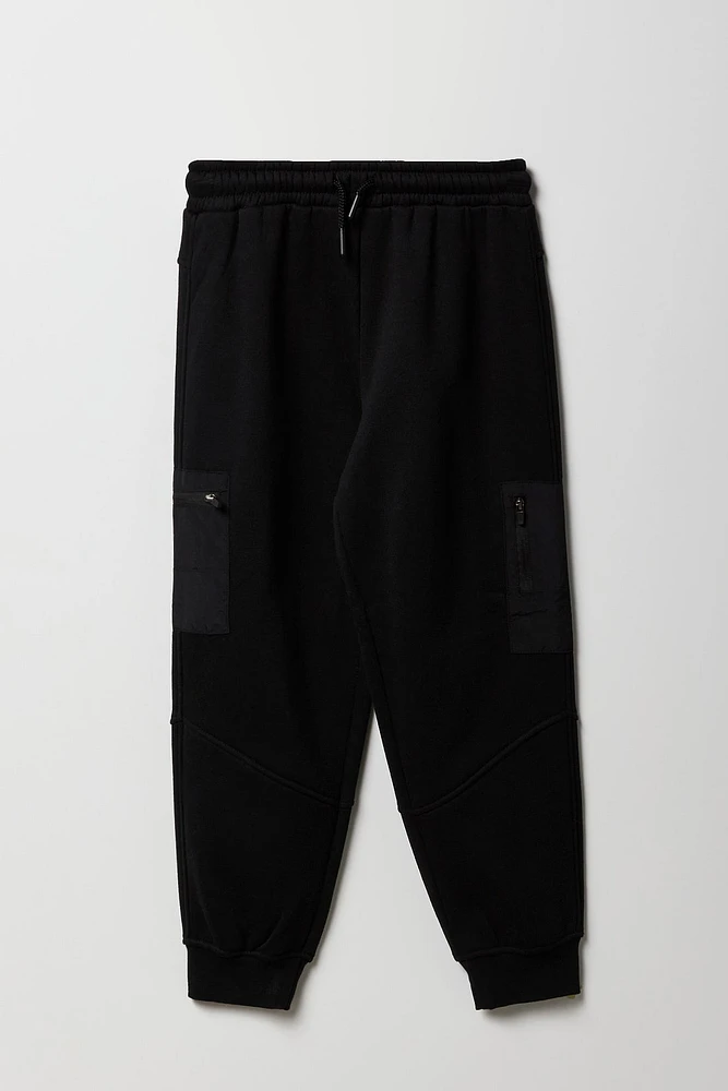 Boys Fleece Zipper Pocket Jogger