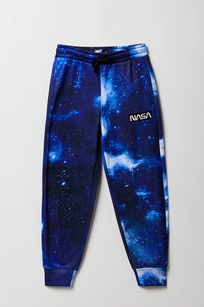 Boys NASA Patch Galaxy Print Jogger