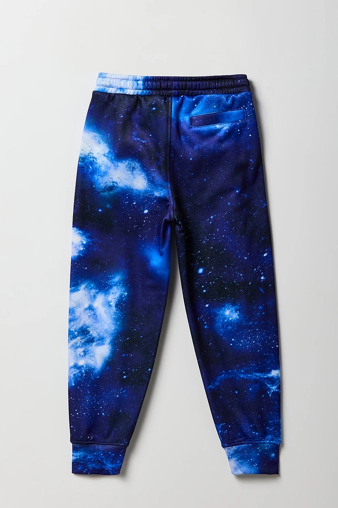 Boys NASA Patch Galaxy Print Jogger