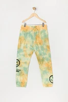 Boys Tie Dye Colourblock Graphic Jogger