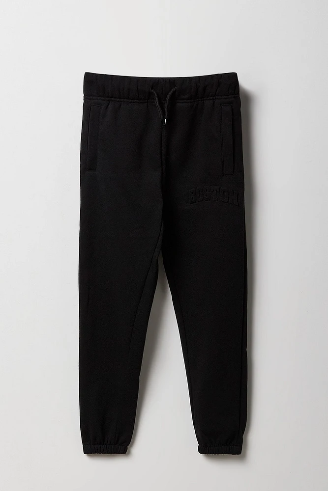 Boys City Embossed Fleece Jogger