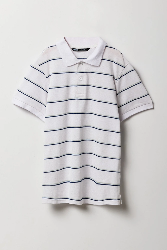 Polo rayé pour garçon