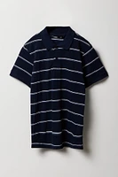 Boys Striped Polo Top
