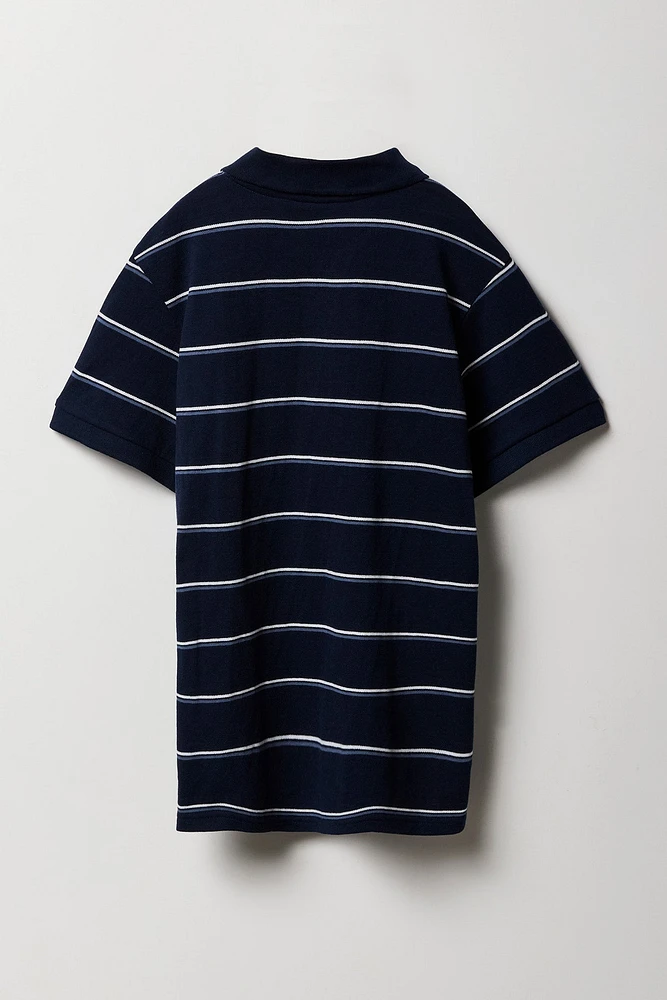 Boys Striped Polo Top