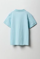 Boys Palm Tree Embroidered Polo